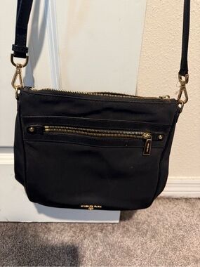 Michael Kors Black Crossbody Bag Gold Hardware Adjustable Strap